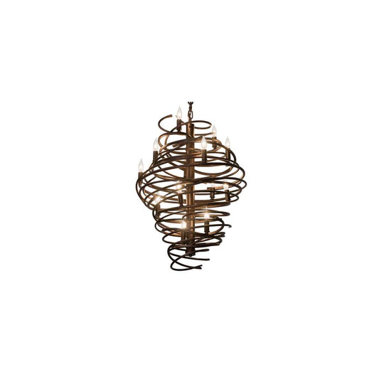 Cyclone 13 Light 20" Wide Taper Candle Pendant