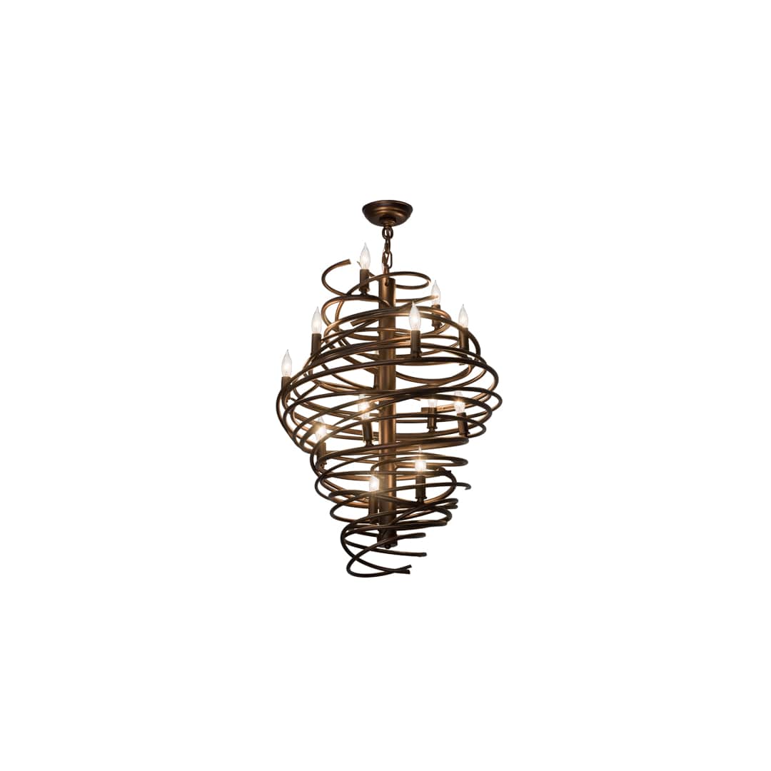 Cyclone 13 Light 20" Wide Taper Candle Pendant