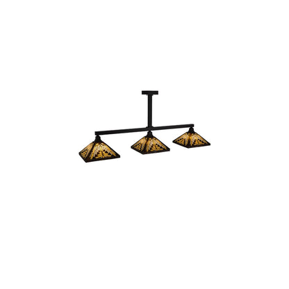 Mission 3 Light 14" Wide Linear Pendant