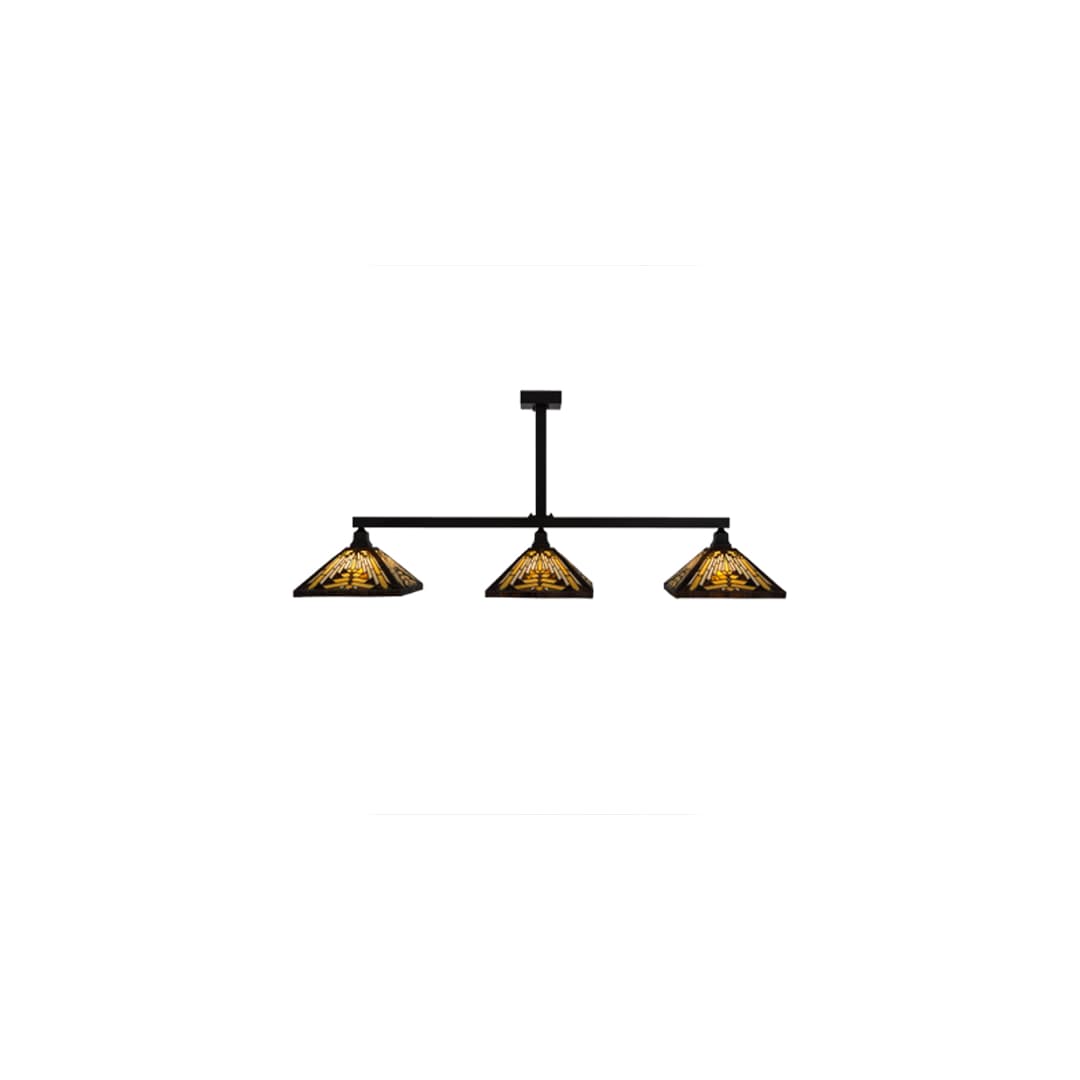 Mission 3 Light 14" Wide Linear Pendant