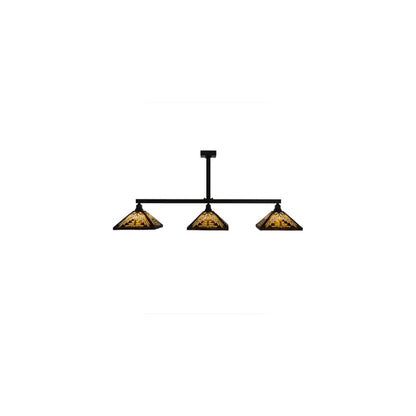 Mission 3 Light 14" Wide Linear Pendant