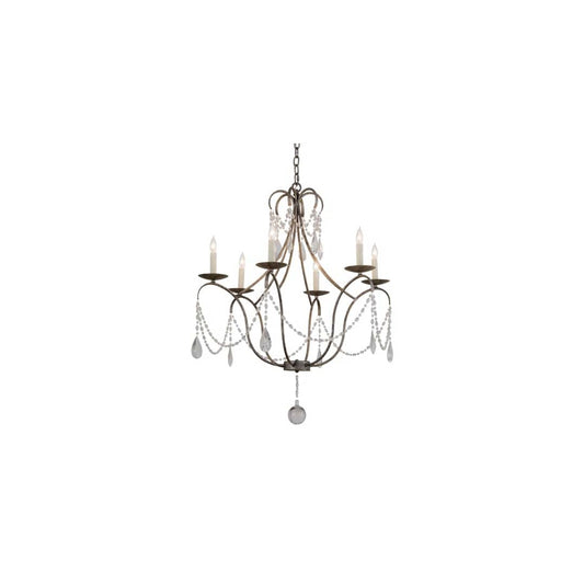Kaitlynn 6 Light 31" Wide Crystal Candle Style Chandelier