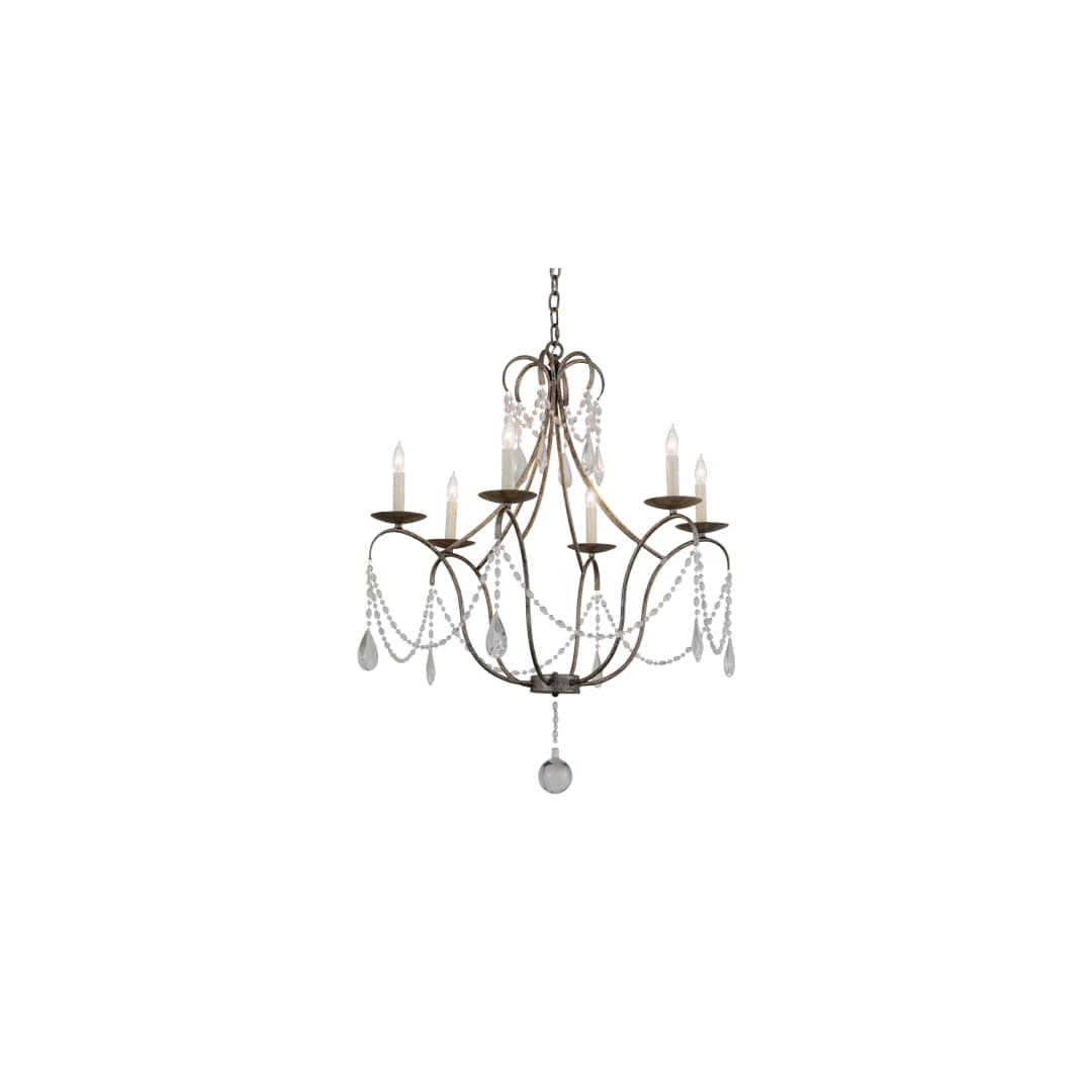 Kaitlynn 6 Light 31" Wide Crystal Candle Style Chandelier