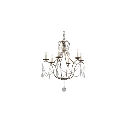 Kaitlynn 6 Light 31" Wide Crystal Candle Style Chandelier