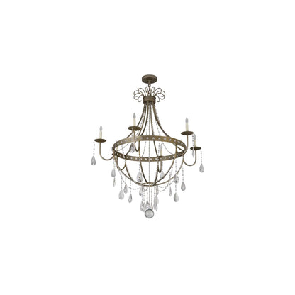Azaleia 6 Light 42" Wide Crystal Candle Style Chandelier