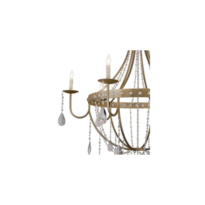 Azaleia 6 Light 42" Wide Crystal Candle Style Chandelier