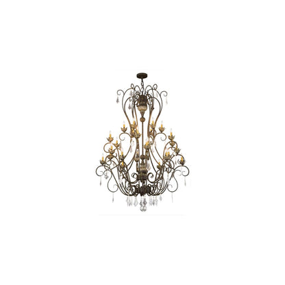 Felicia 24 Light 51" Wide Taper Candle Style Chandelier