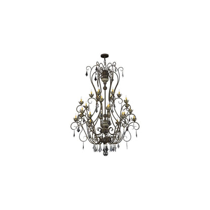Felicia 24 Light 51" Wide Taper Candle Style Chandelier