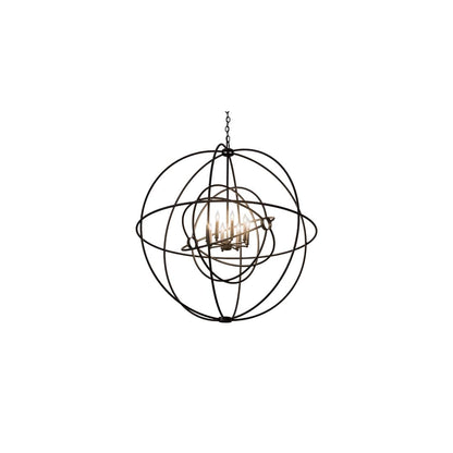 Atom Enerjisi 8 Light 43" Wide Taper Candle Style Chandelier