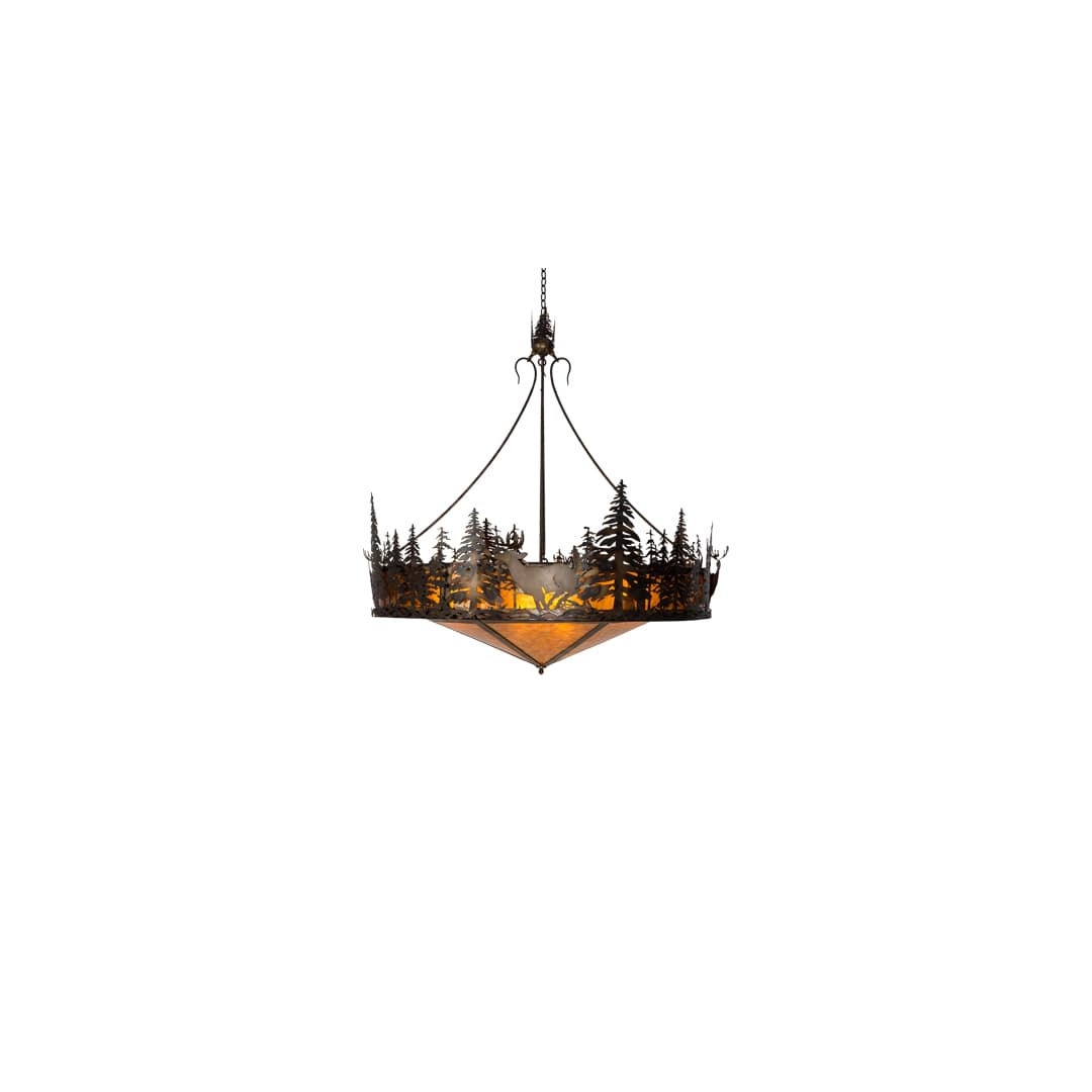 Deer at Dusk 8 Light 58" Wide Pendant