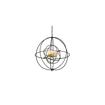 Atom Enerjisi 8 Light 43" Wide Taper Candle Globe Chandelier
