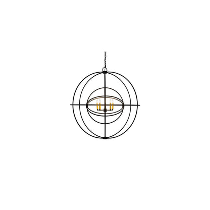Atom Enerjisi 8 Light 43" Wide Taper Candle Globe Chandelier