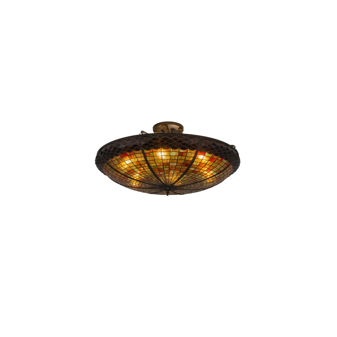 Acorn 6 Light 36" Wide Semi-Flush Bowl Ceiling Fixture