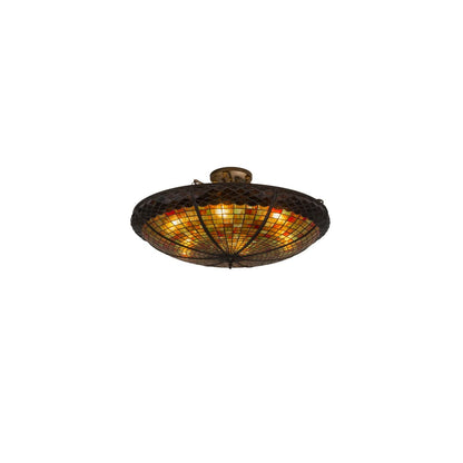 Acorn 6 Light 36" Wide Semi-Flush Bowl Ceiling Fixture