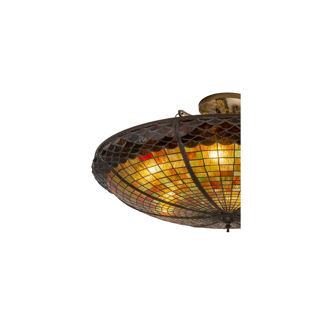 Acorn 6 Light 36" Wide Semi-Flush Bowl Ceiling Fixture