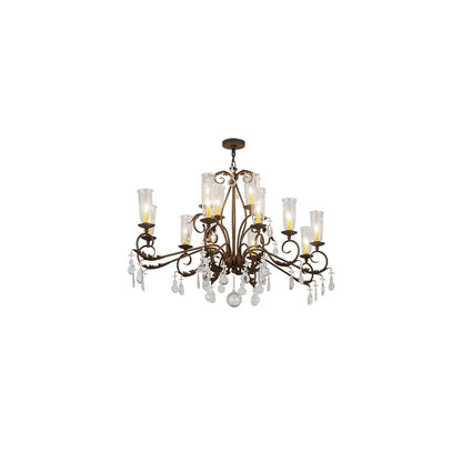 Long Windsor 14 Light 38" Wide Crystal Chandelier