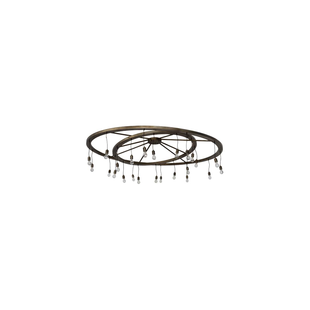Donner 24 Light 95" Wide Ring Chandelier