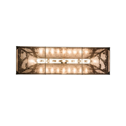 Elk and Deer at Lake 9 Light 18" Wide Linear Pendant