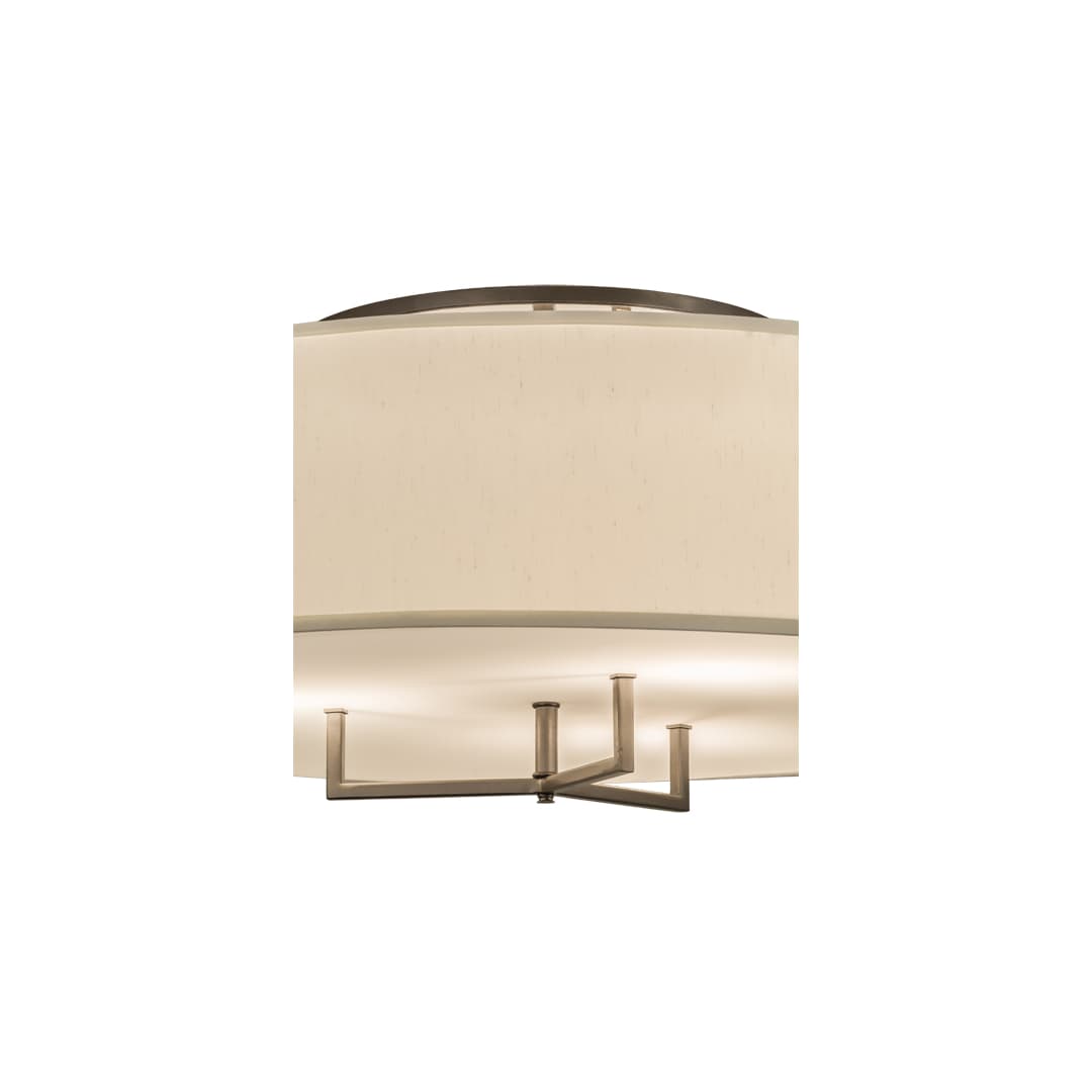 Cilindro Bahn 4 Light 36" Wide Semi-Flush Drum Ceiling Fixture