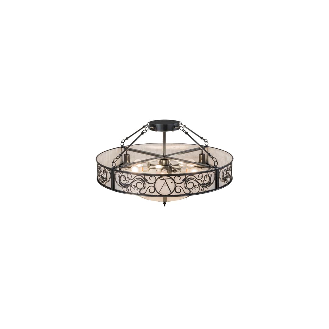 Personalized 6 Light 36" Wide Pendant