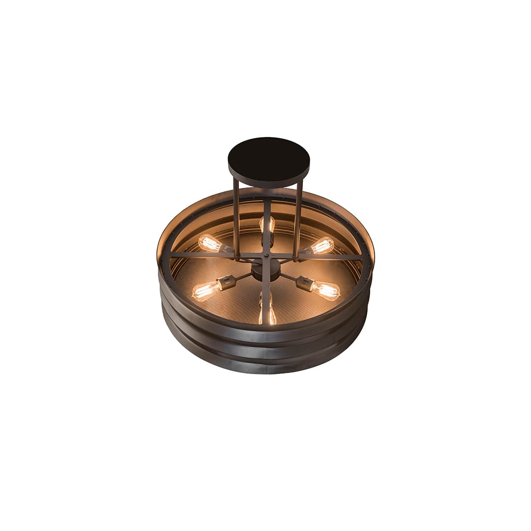 Concertina 6 Light 30" Wide Pendant