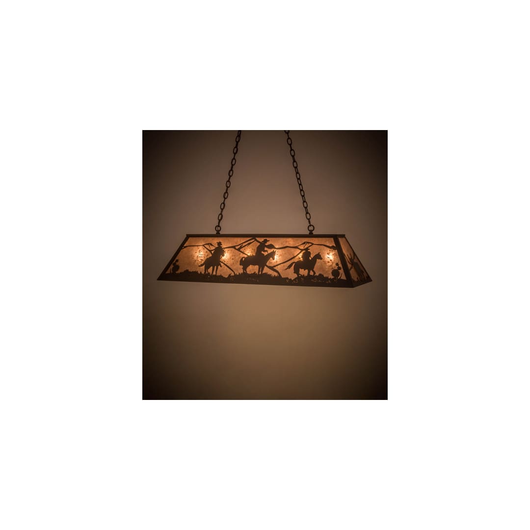 Rustlers 6 Light 17" Wide Linear Pendant