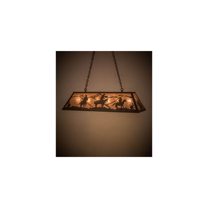 Rustlers 6 Light 17" Wide Linear Pendant