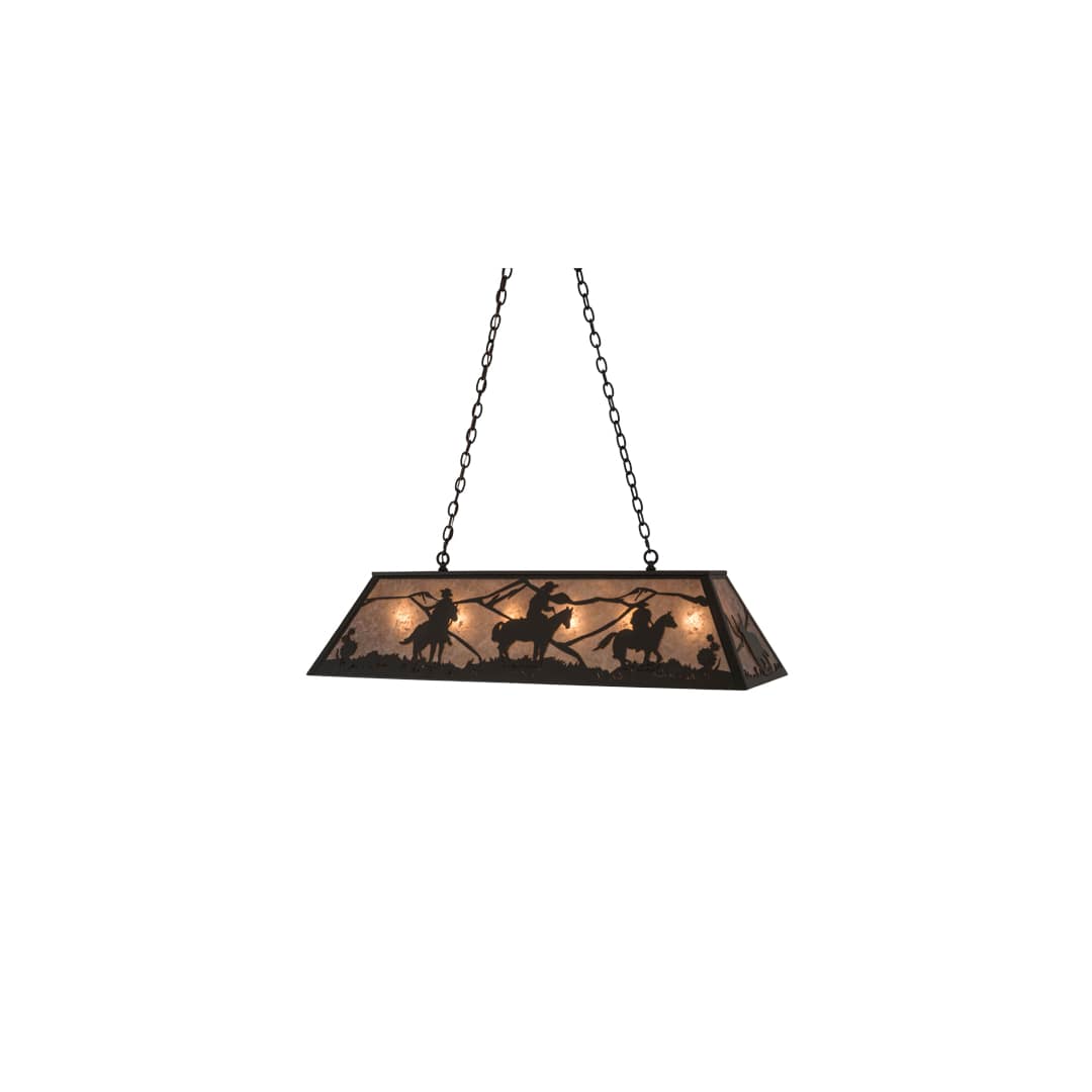 Rustlers 6 Light 17" Wide Linear Pendant
