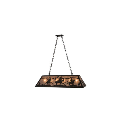Rustlers 6 Light 17" Wide Linear Pendant