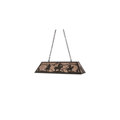 Rustlers 6 Light 17" Wide Linear Pendant
