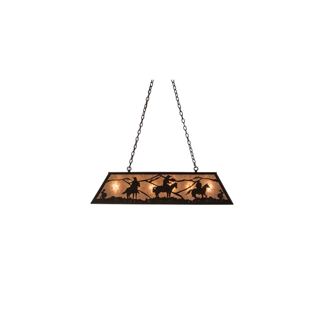 Rustlers 6 Light 17" Wide Linear Pendant