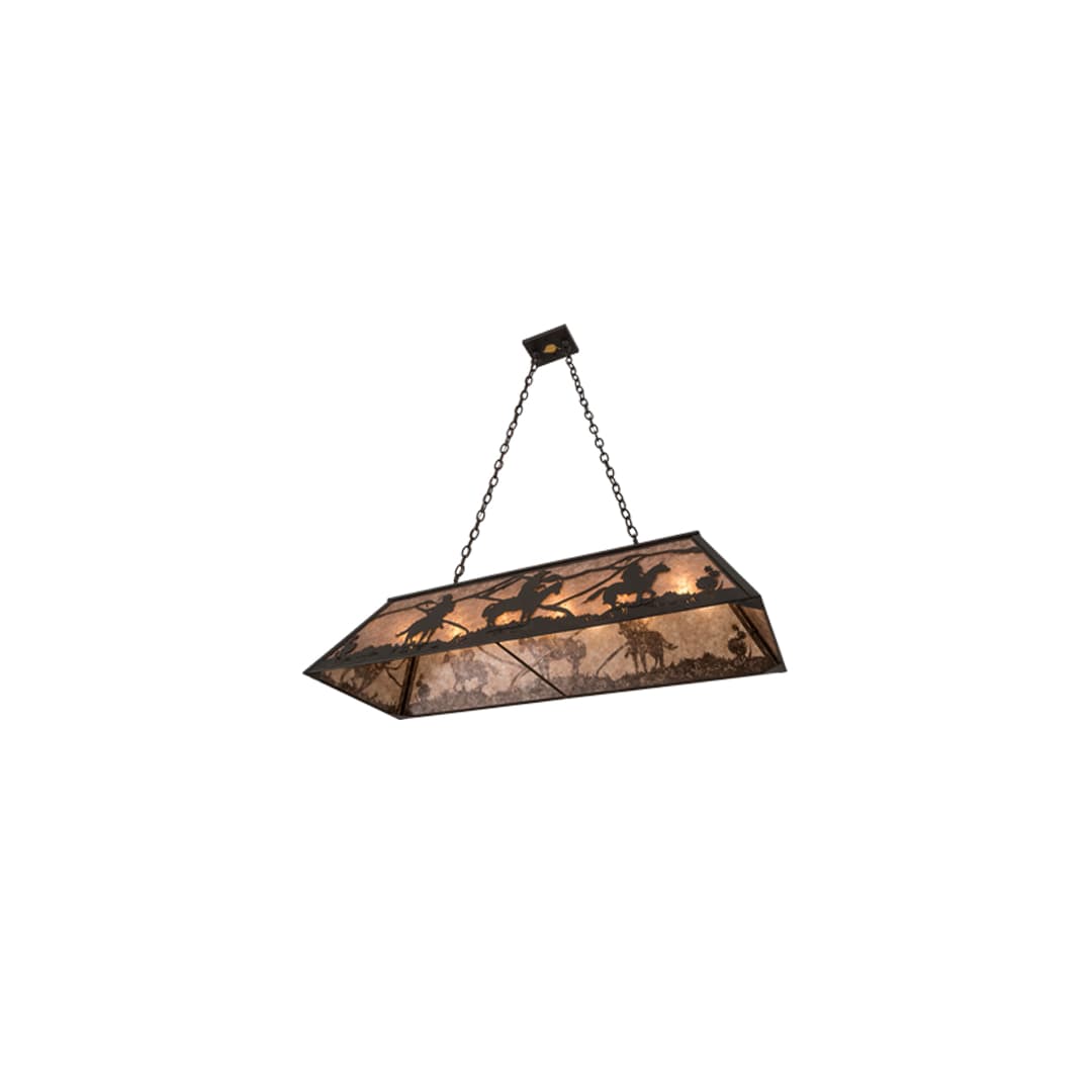 Rustlers 6 Light 17" Wide Linear Pendant