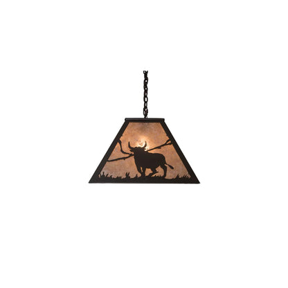 Rustlers 6 Light 17" Wide Linear Pendant