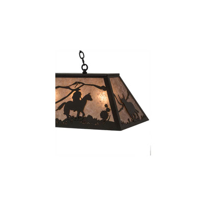 Rustlers 6 Light 17" Wide Linear Pendant
