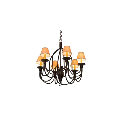 Bell 6 Light 30" Wide Chandelier