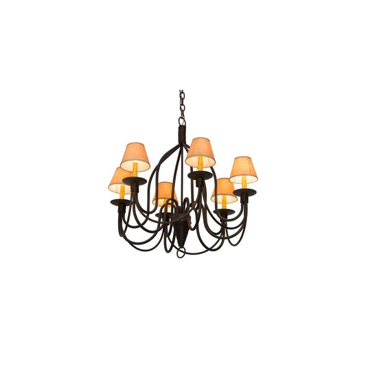 Bell 6 Light 30" Wide Chandelier