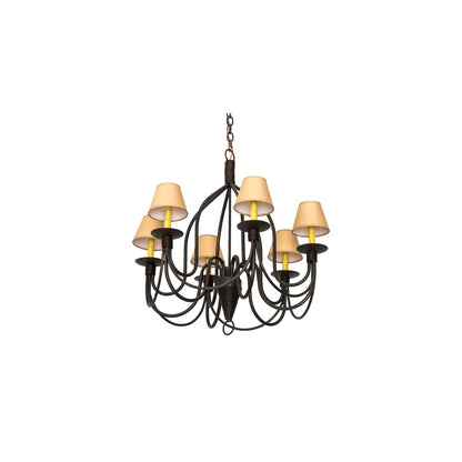 Bell 6 Light 30" Wide Chandelier