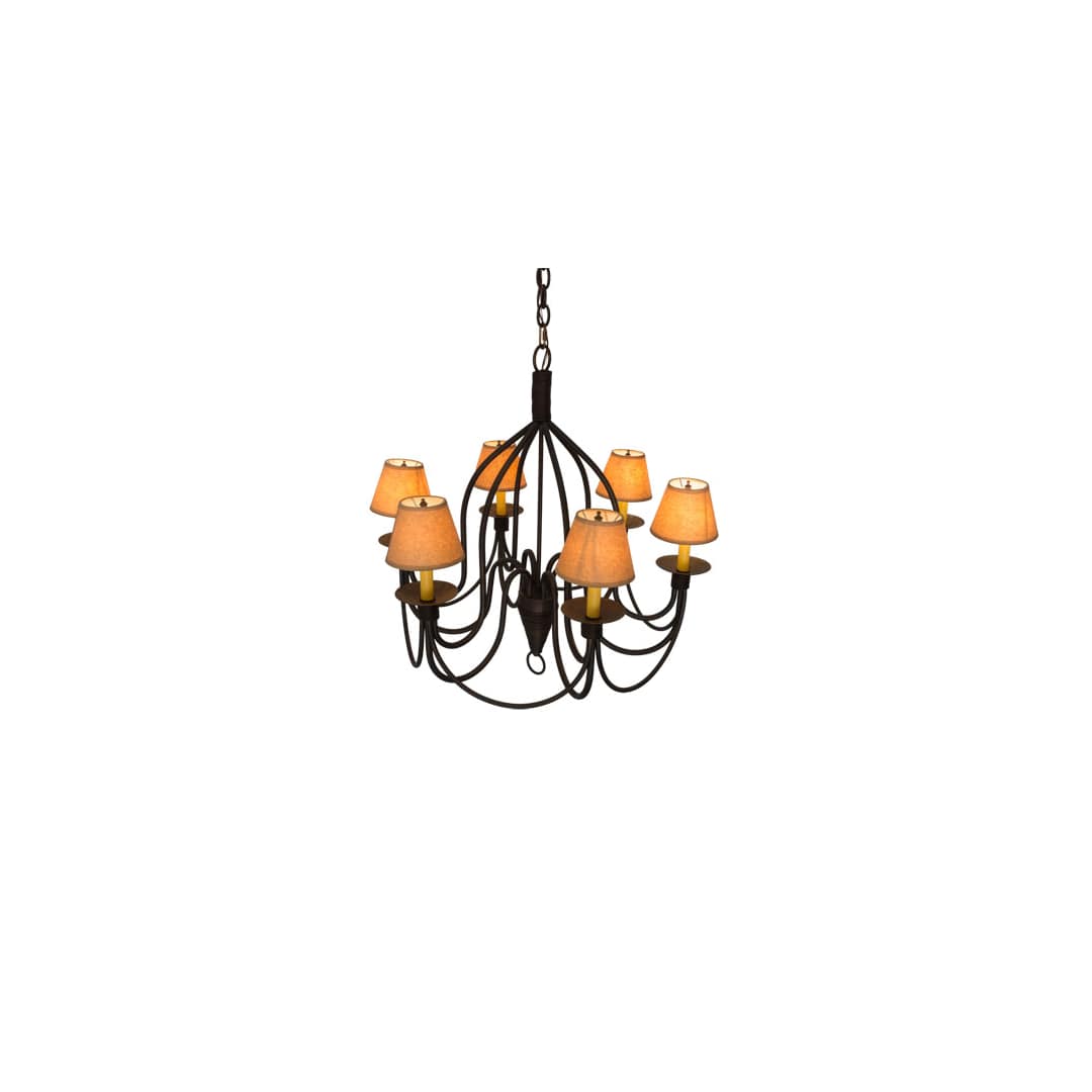 Bell 6 Light 30" Wide Chandelier