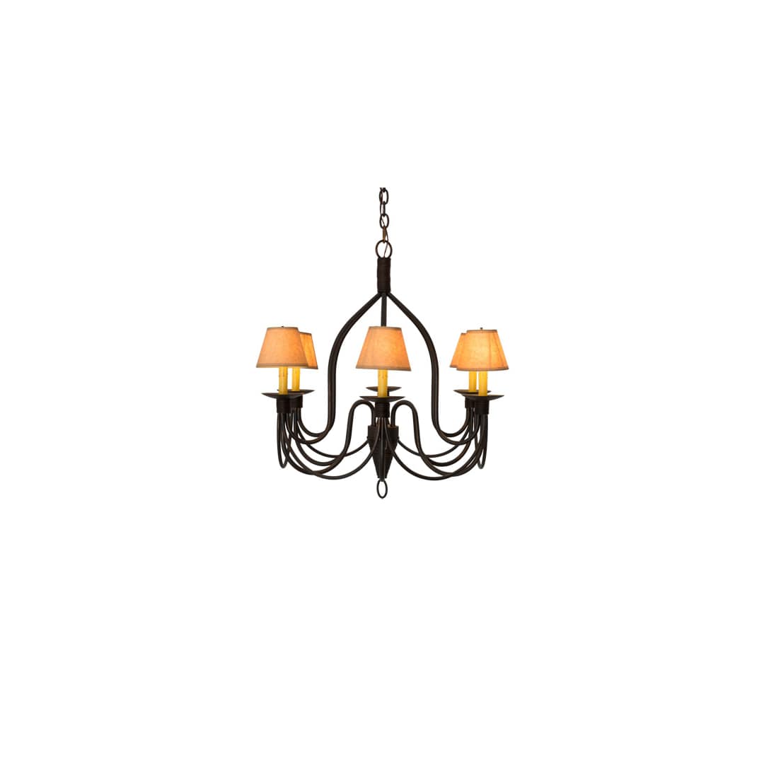 Bell 6 Light 30" Wide Chandelier