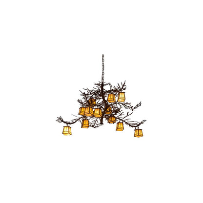 Pine Branch Valley View 12 Light 40" Wide Chandelier