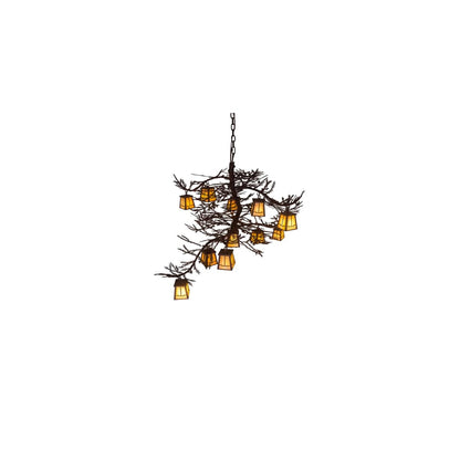 Pine Branch Valley View 12 Light 40" Wide Chandelier