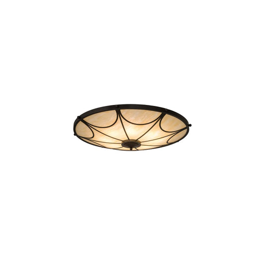 Carousel 8 Light 42" Wide Semi-Flush Bowl Ceiling Fixture - Timeless Bronze Finish