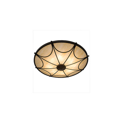 Carousel 8 Light 42" Wide Semi-Flush Bowl Ceiling Fixture - Timeless Bronze Finish