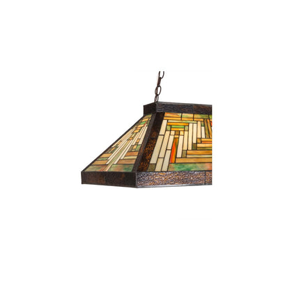 Mission 3 Light 18" Wide Linear Pendant