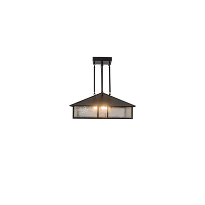 Mission 3 Light 34" Wide Pendant