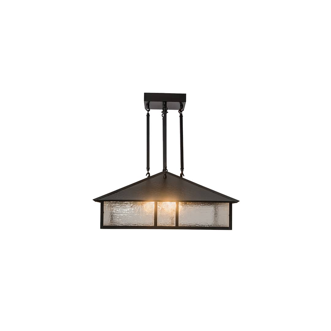 Mission 3 Light 34" Wide Pendant