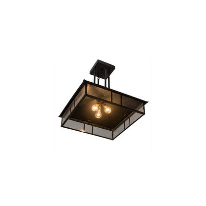 Mission 3 Light 34" Wide Pendant