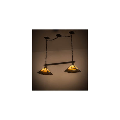 Mission 2 Light 13" Wide Linear Pendant
