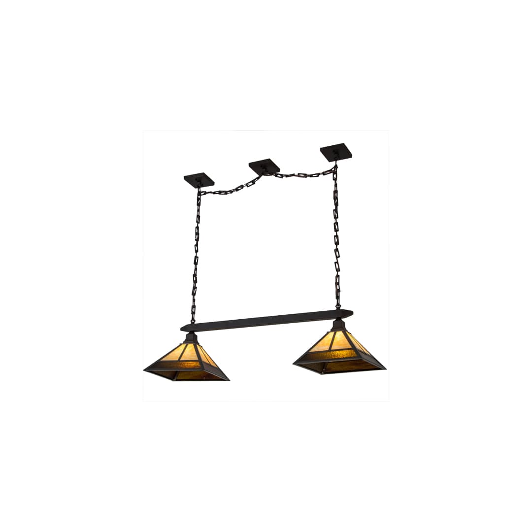 Mission 2 Light 13" Wide Linear Pendant