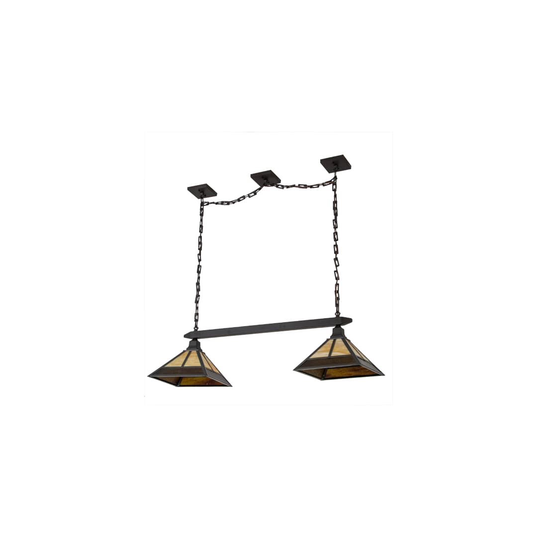 Mission 2 Light 13" Wide Linear Pendant